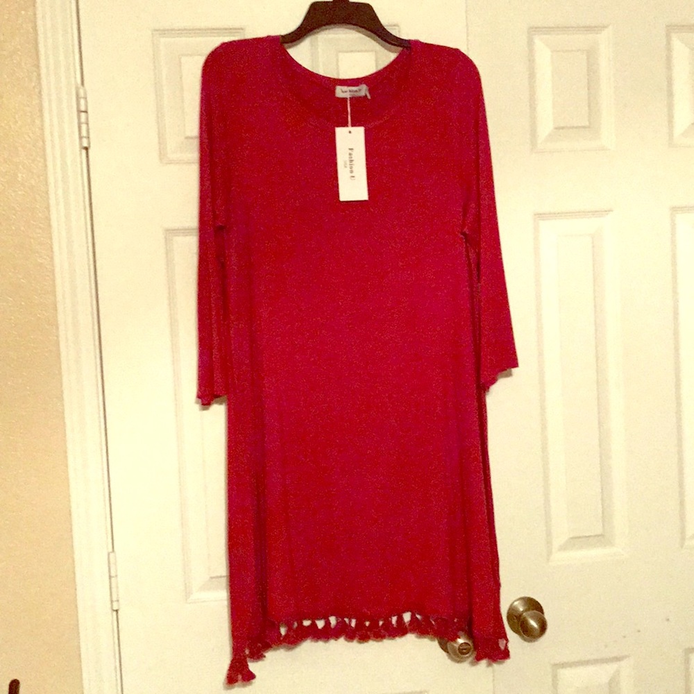 Fashion U Pom Pom tunic. New with tags!